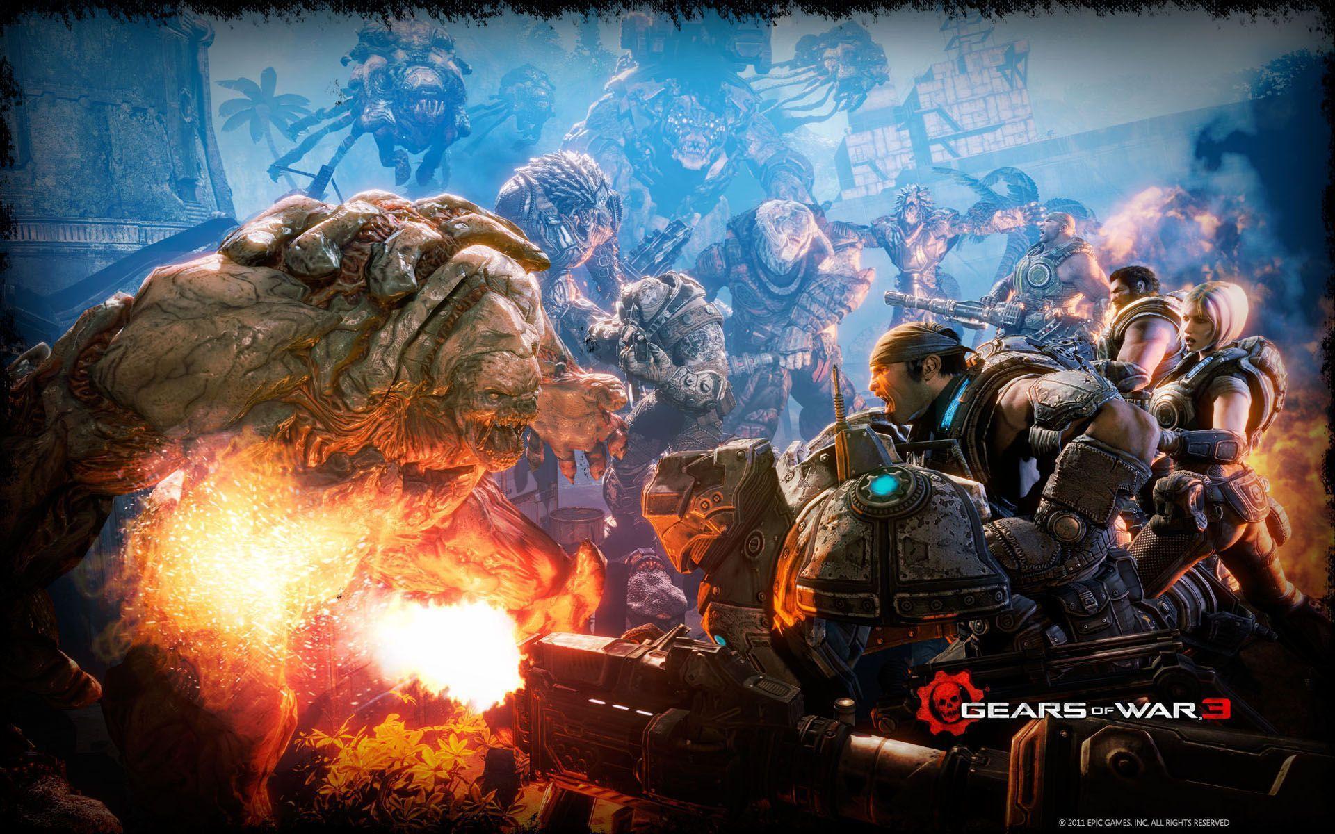 Download Gears of War 3 Battle Wallpaper High Resolution HD