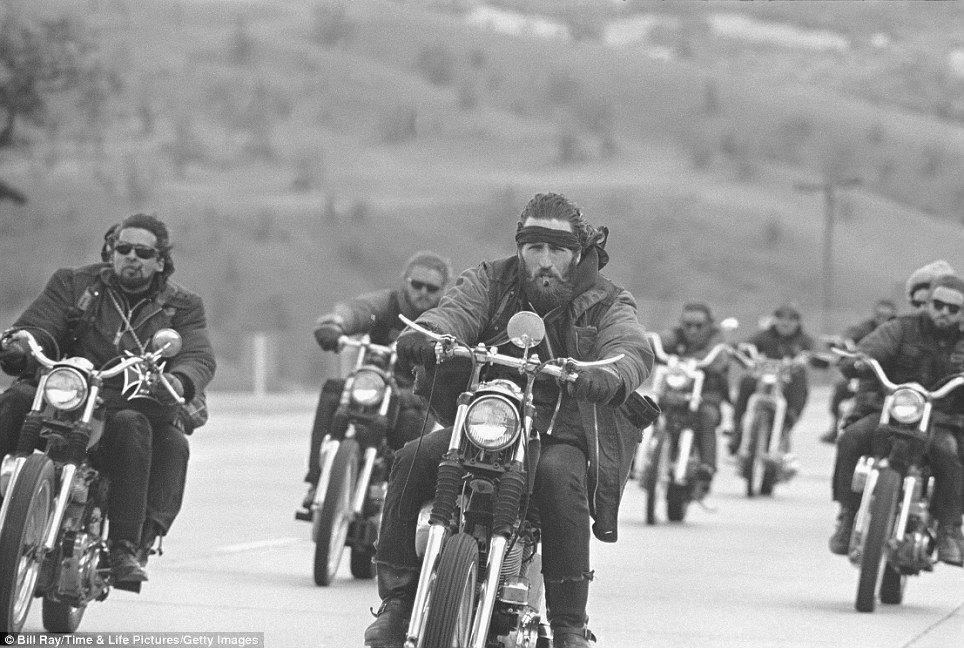 image of Hells Angels taken after photographer infiltrated