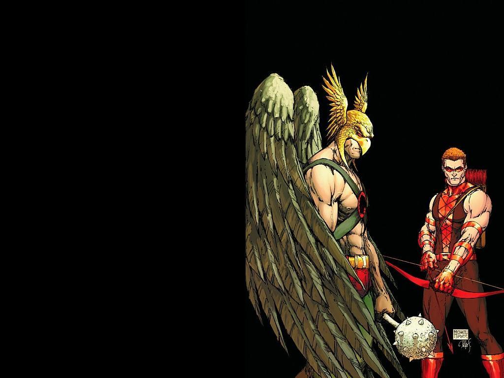 Hawkman & Red Arrow Wallpaper Michael Turner T Comic Art