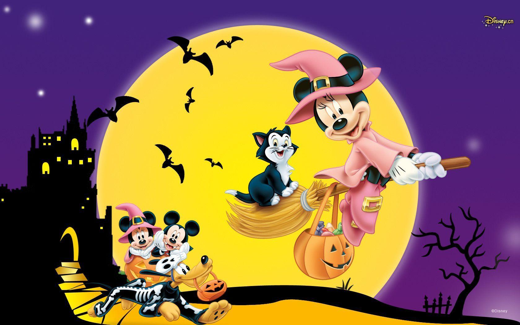 Wallpaper For > Disney Halloween Wallpaper Background