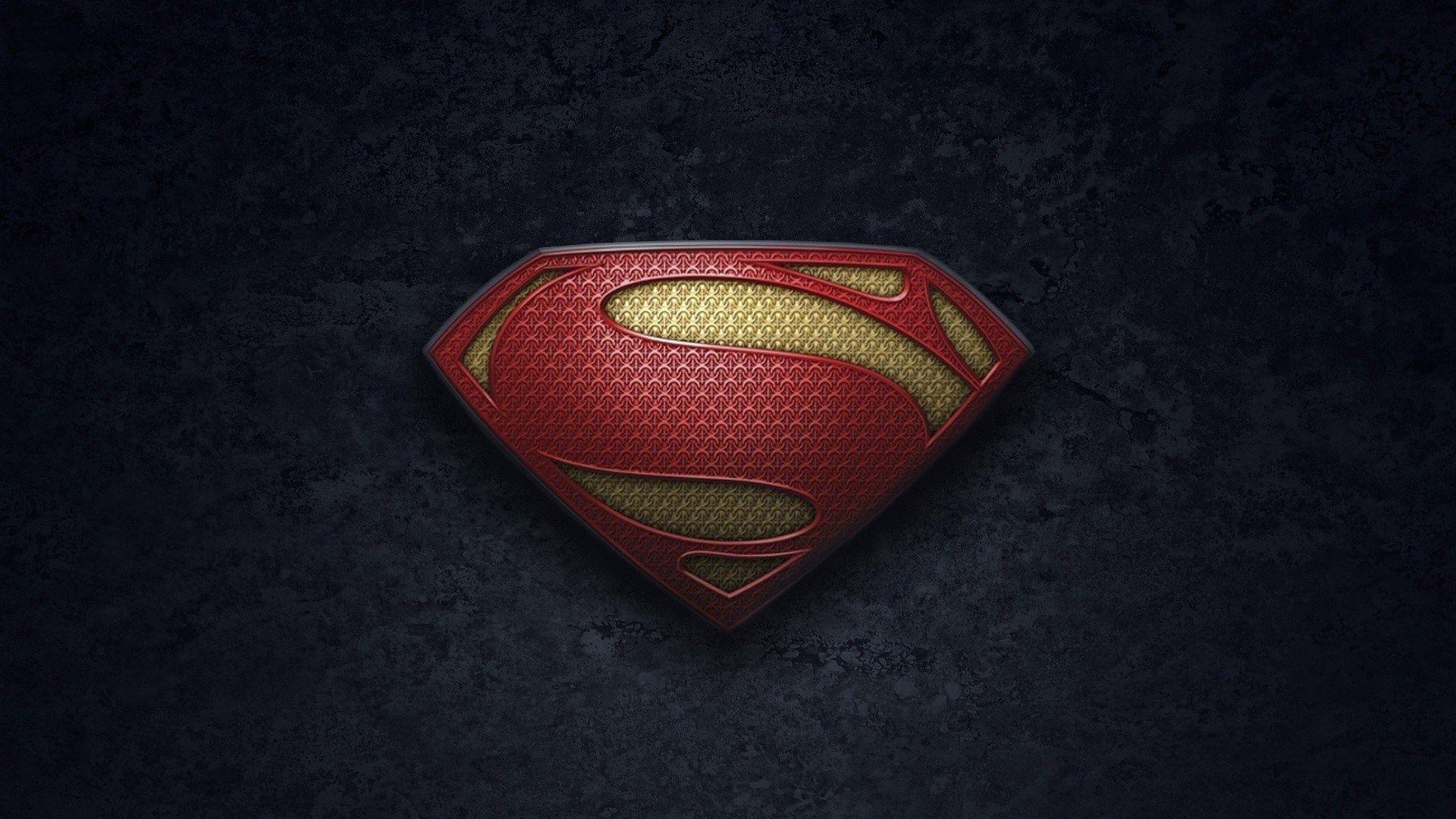 Wallpaper For > Superman Man Of Steel Logo Wallpaper