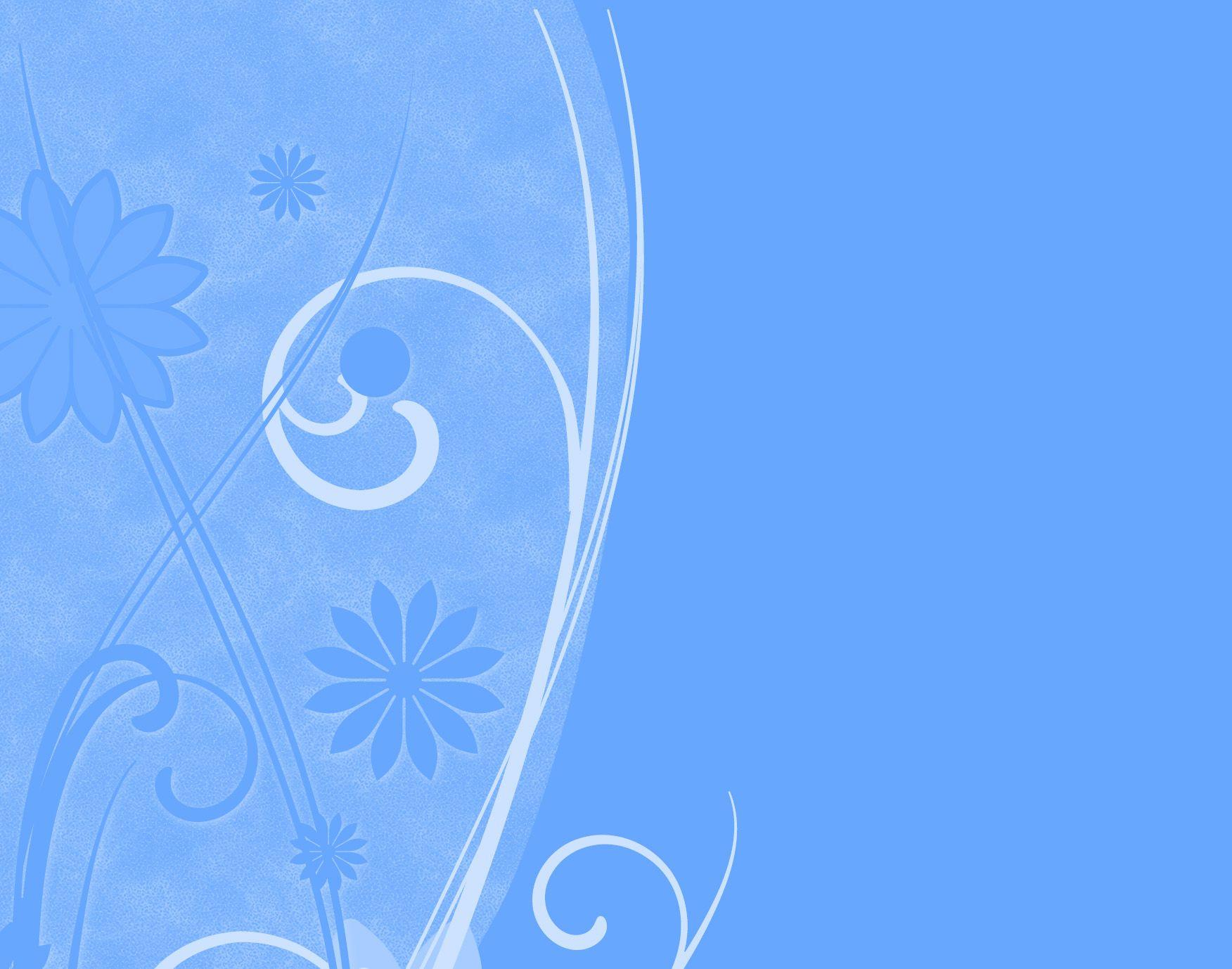 Blue Floral Wallpaper and Background