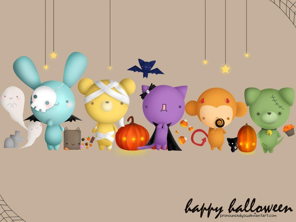 Halloween Cute Wallpaper and Background. Excel Monthly