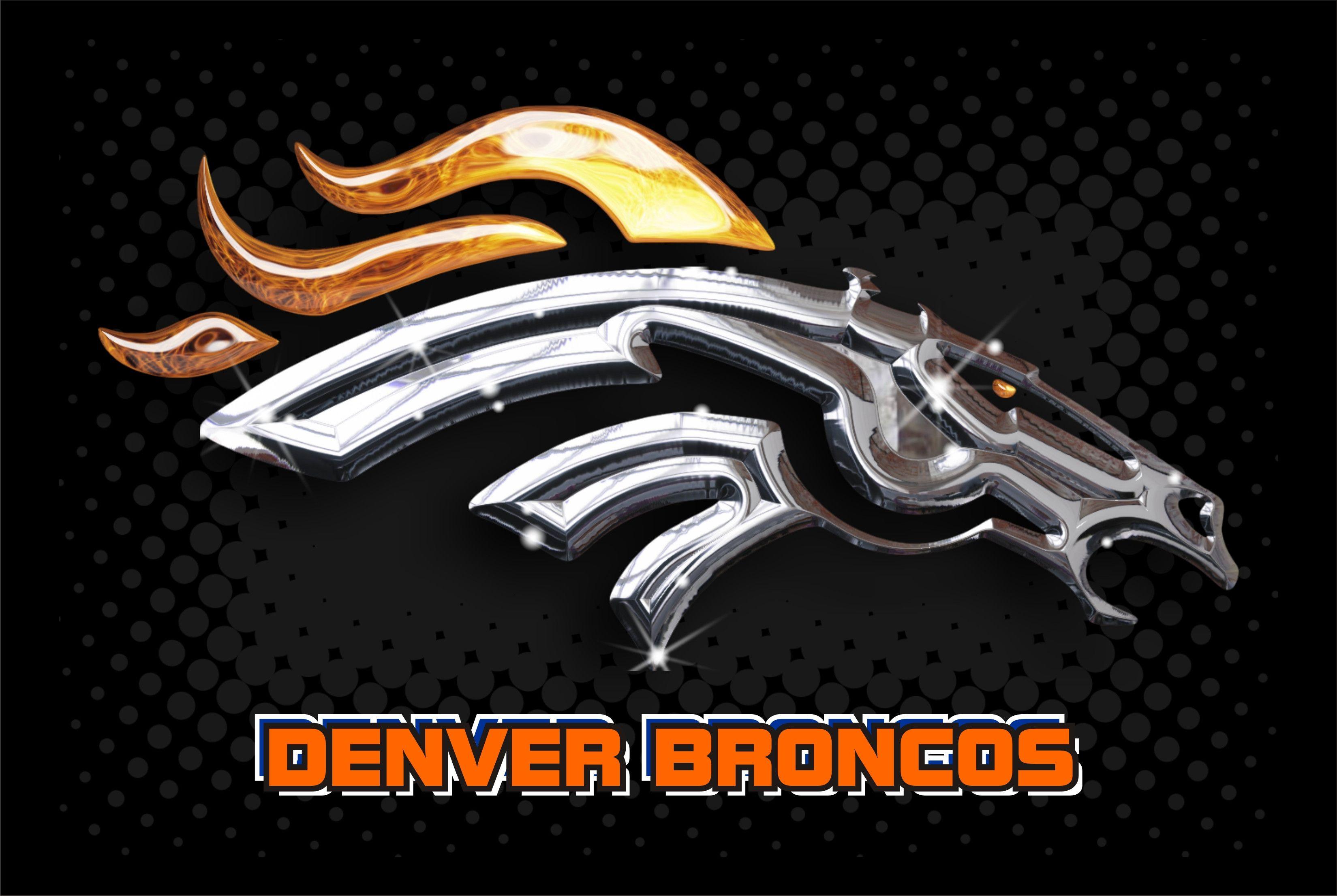 Denver Broncos 2014 NFL Logo Wallpaper Wide or HD