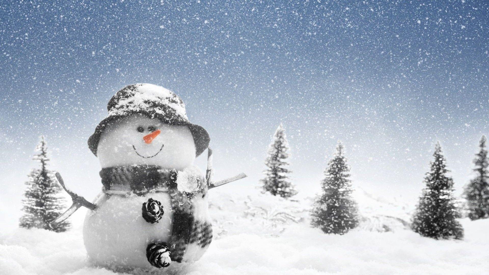 Snowman HD Wallpaper For Desktop Background