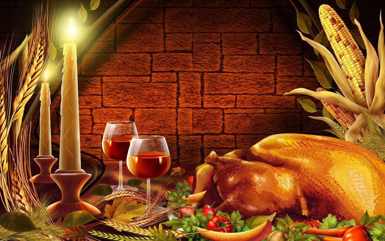 Happy Thanksgiving Day 3D, Image, Wallpaper 2014