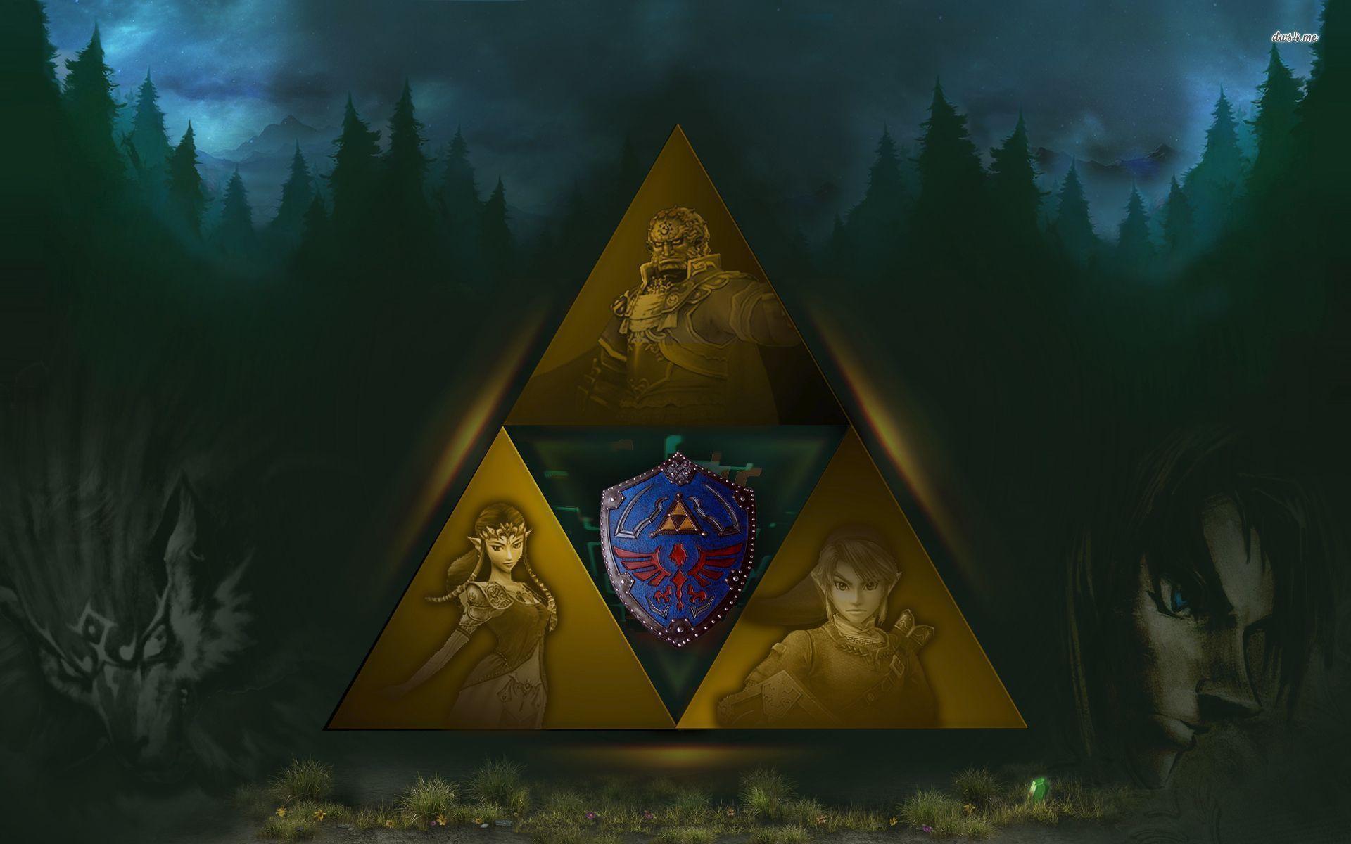 Wallpaper For > Legend Of Zelda Triforce Symbol Wallpaper