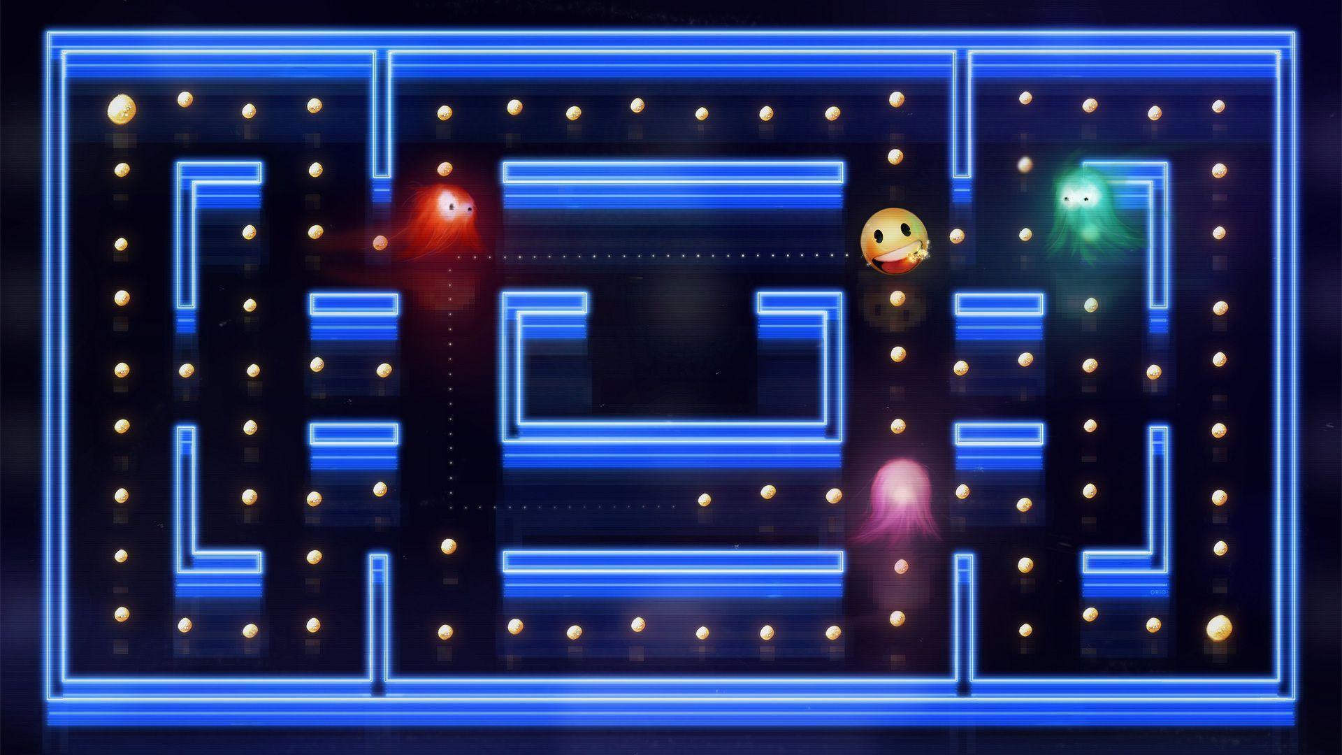 image For > Pacman Game Background