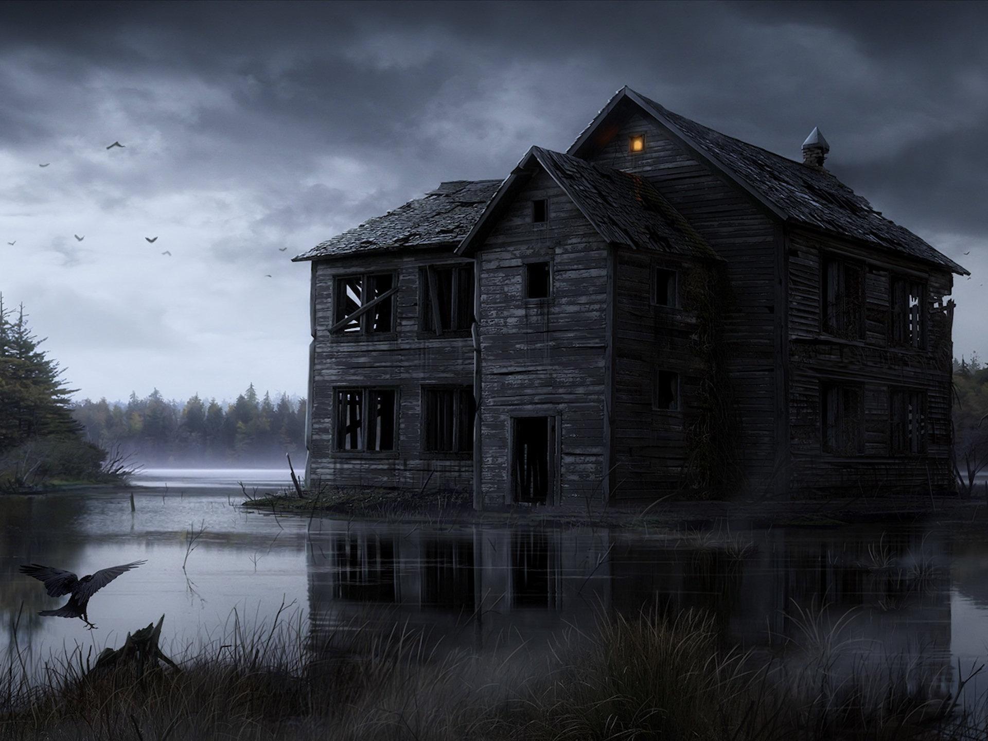 Scary Wallpaper Pumpkin Spooky House Bats Spider Picture HD Wall