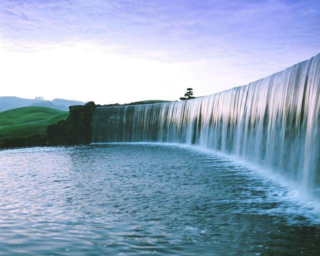 Waterfall HD Wallpaper. Waterfall Desktop Image