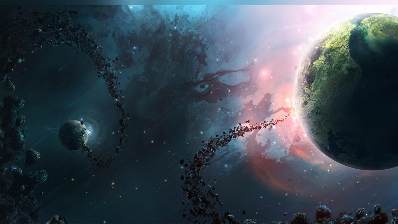 Beautiful Nebula Universe desktop wallpaper 1366x768 HD wallpaper