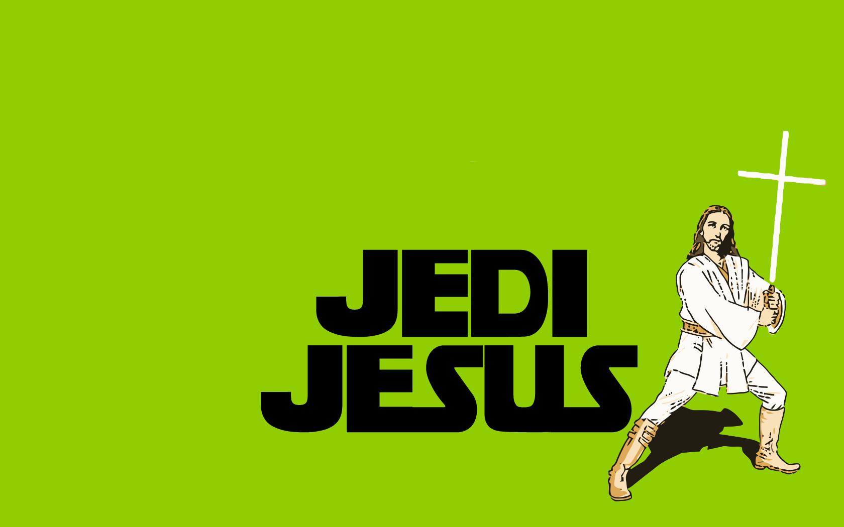 Jedi Jesus Funny Picture Wallpaper Wallpaper