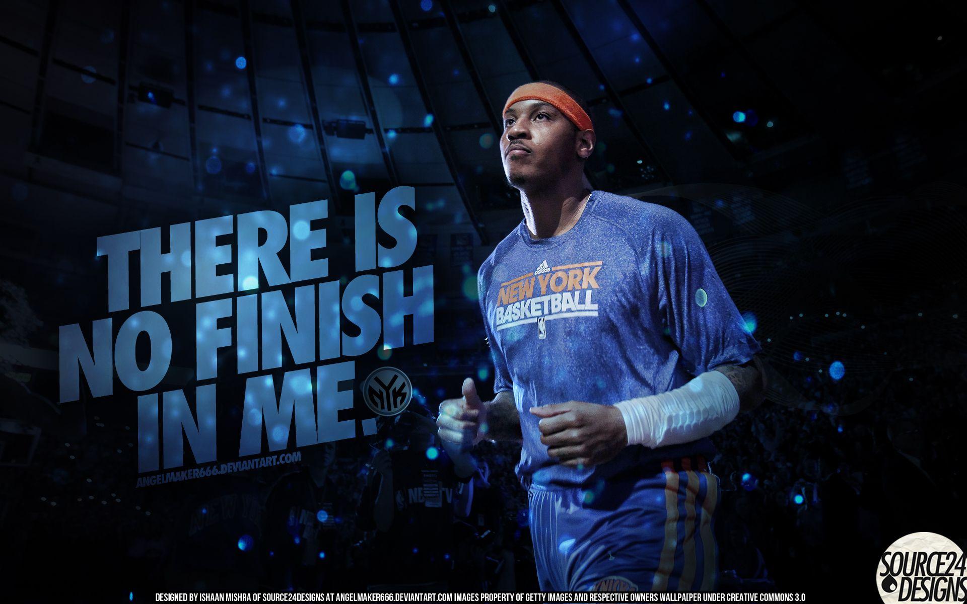 Carmelo Anthony Knicks Basketball Wallpaper