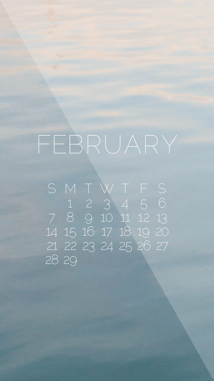 February 2016 Desktop & iPhone Wallpaper