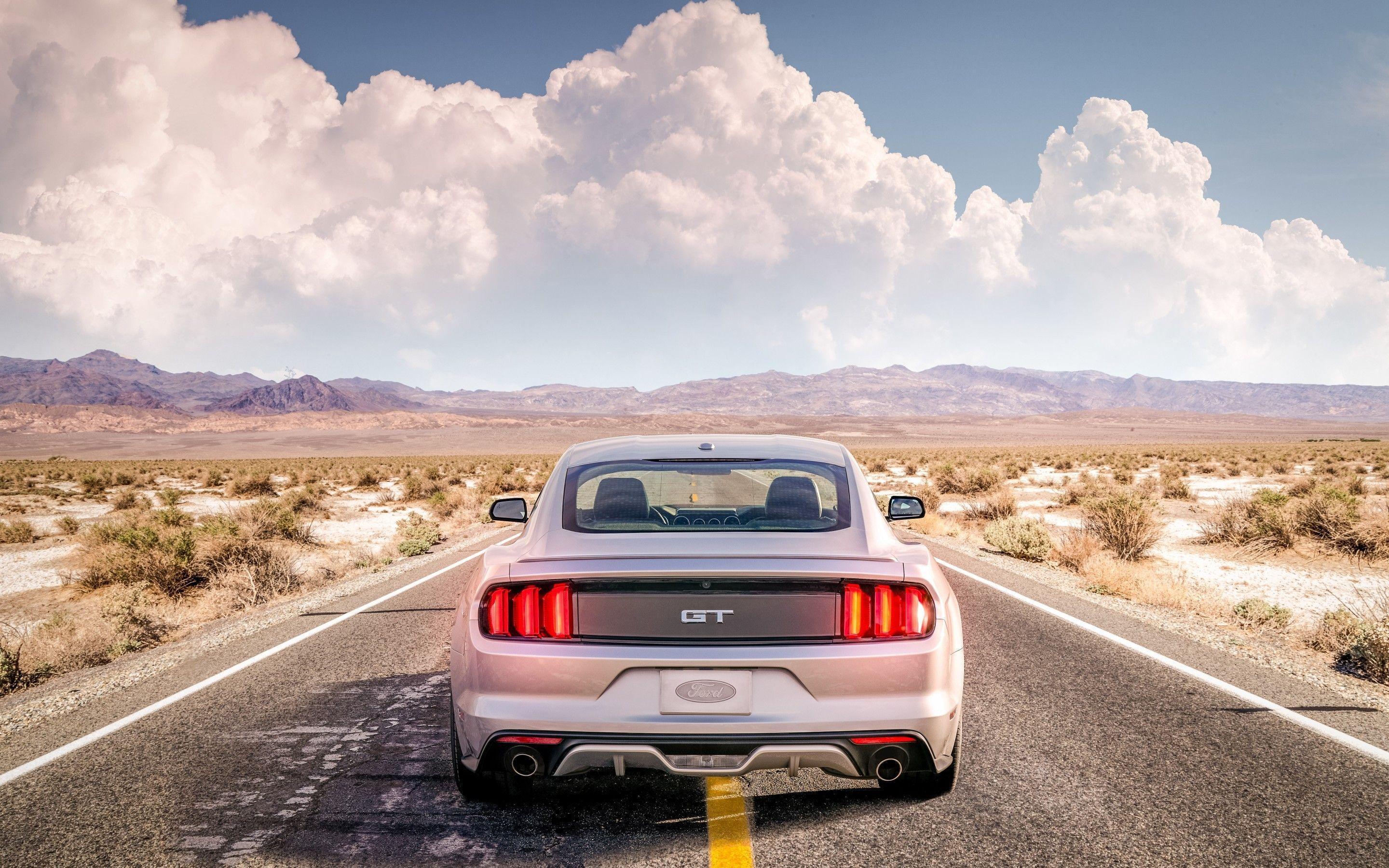 Ford Mustang GT in desert wallpaper, Ford HD wallpaper, Mustang HD