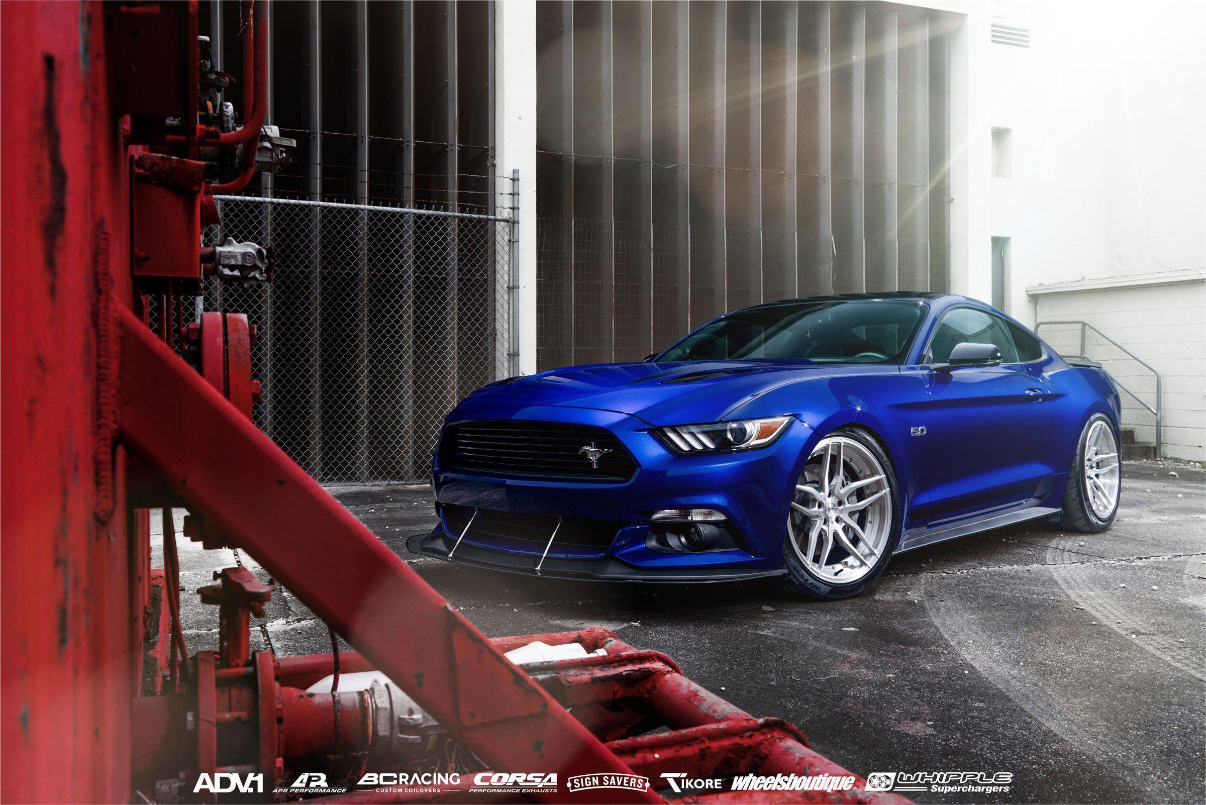 Ford Mustang GT 2016 cars coupe blue wallpaperx1602