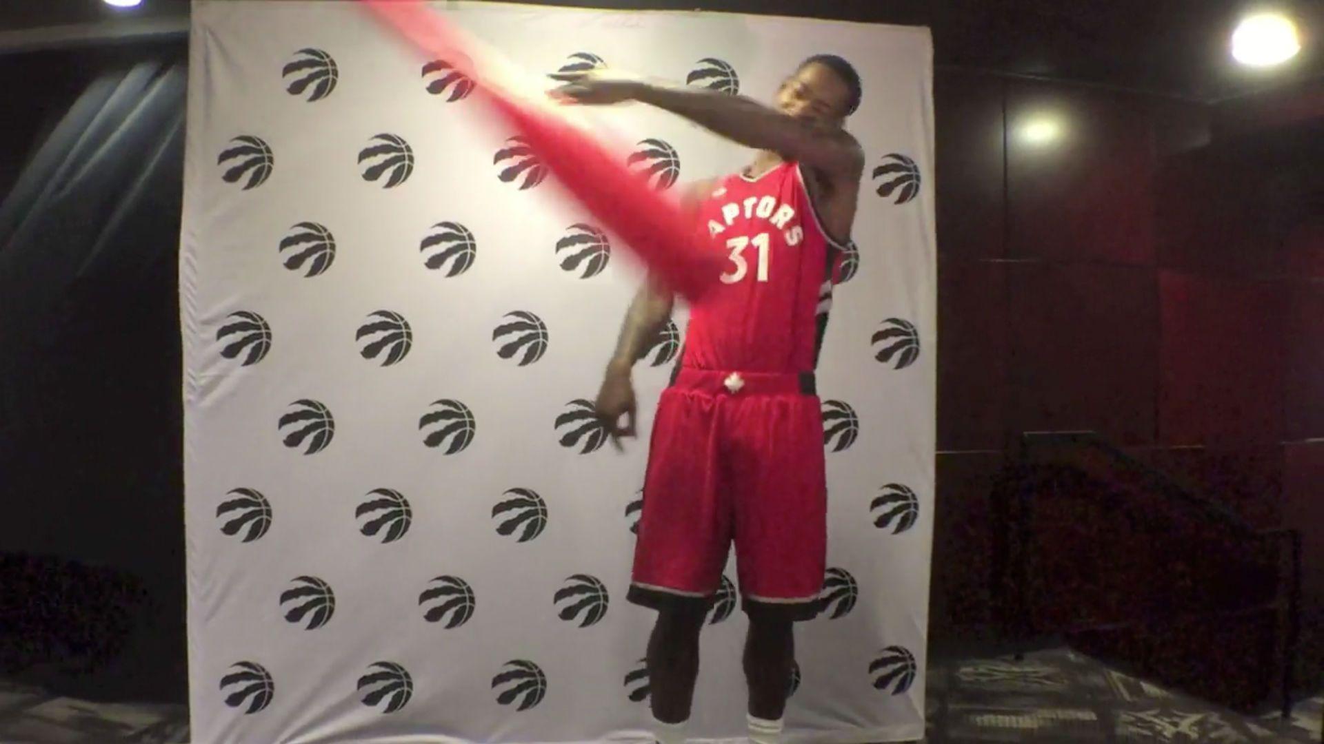 Raptors give their best Jose Bautista impression in support
