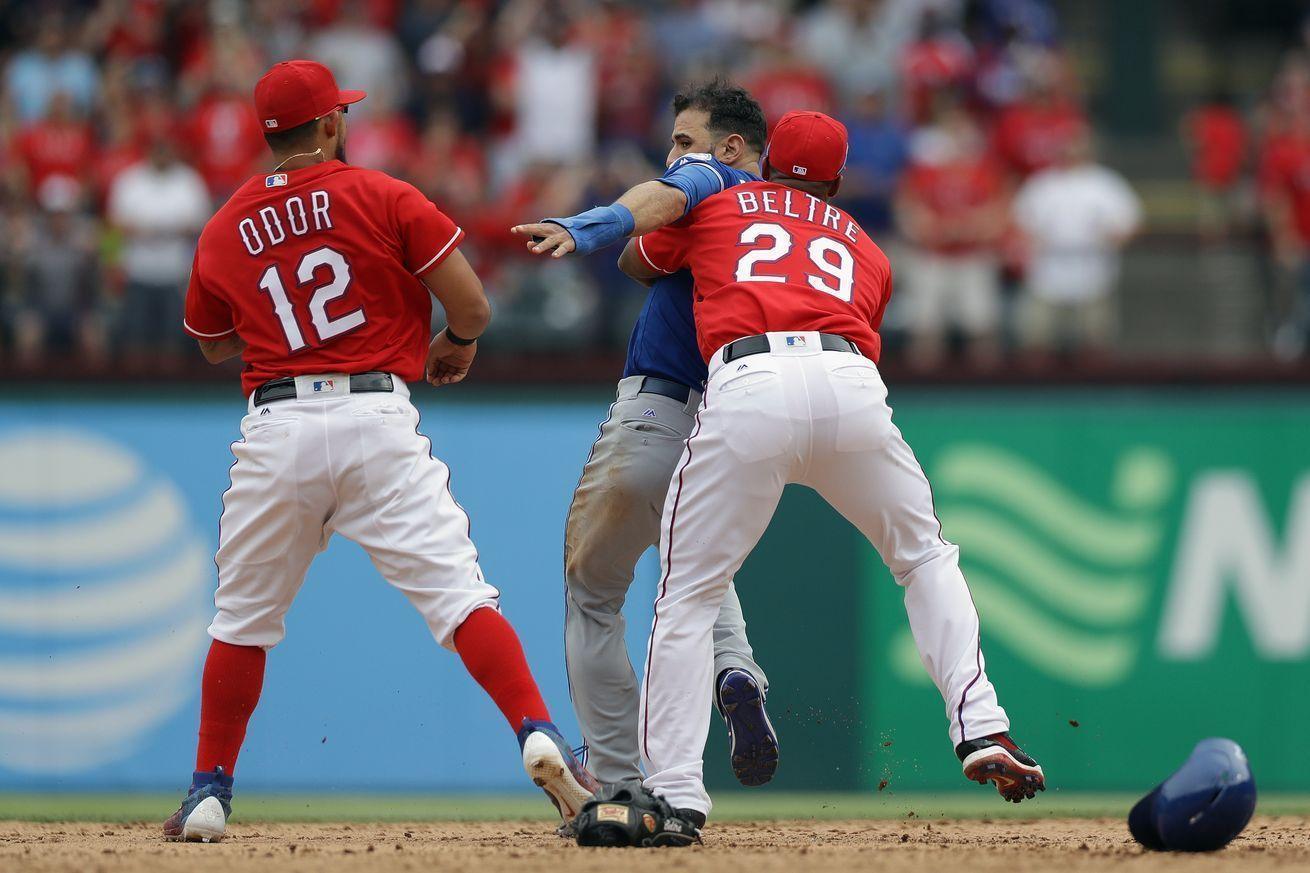 How long will Rougned Odor be suspended for punching Jose Bautista