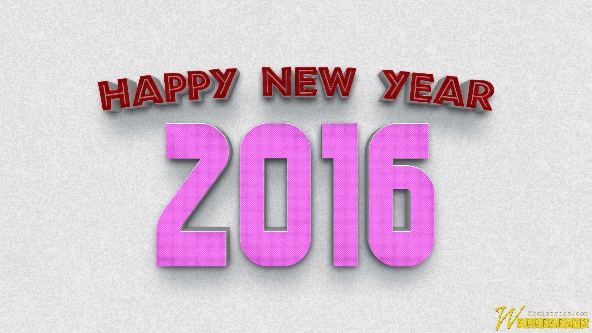 Awesome Happy New Year 2016 3D Greeting Cards Beautiful Picture