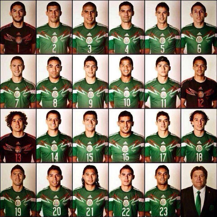 Mexico 23 Men National Squad, FIFA WorldCup Brazil 2014. Sports