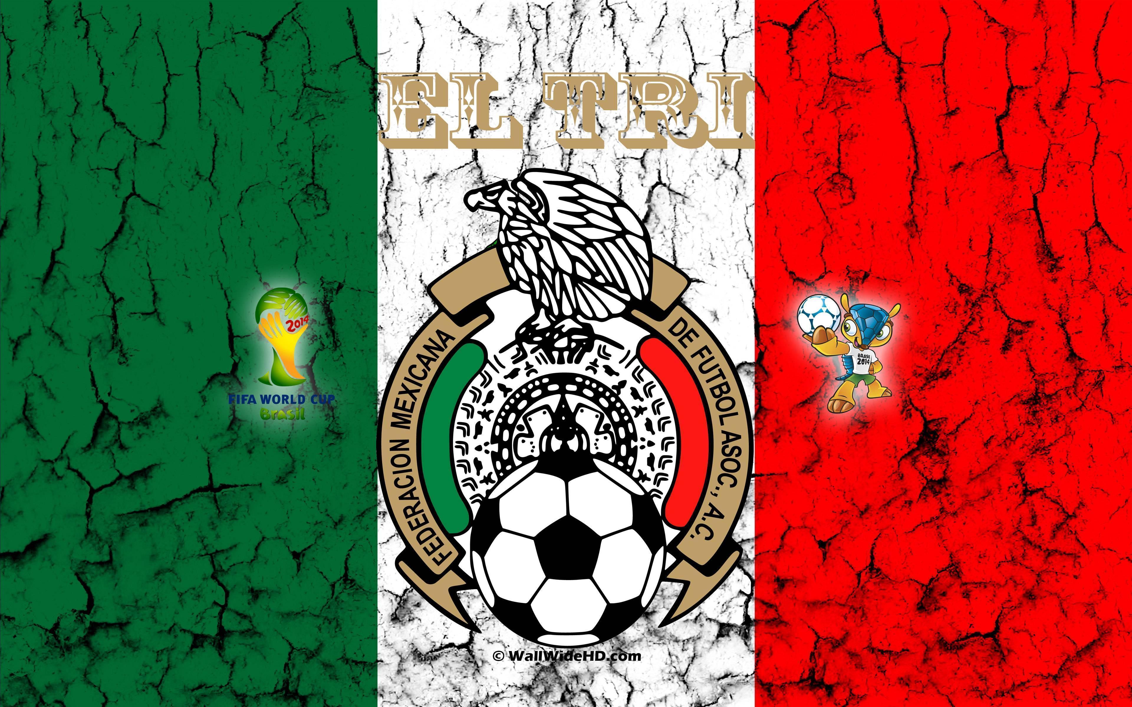 El Tri 2014 Mexico Football Crest Logo World Cup Wallpaper Wide Or