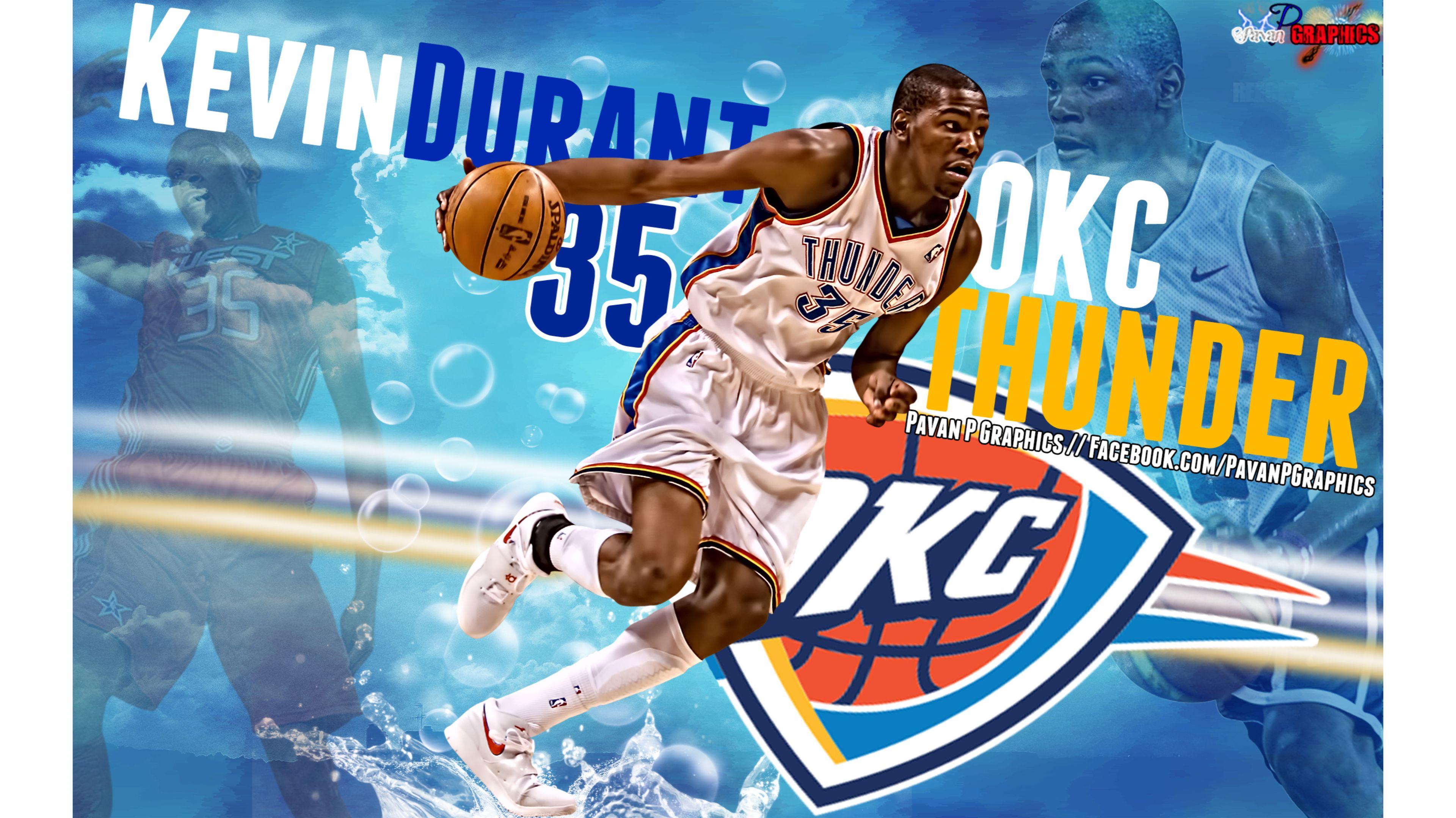 New OKC Thunder Kevin Durant 4K Wallpaper. Free 4K Wallpaper