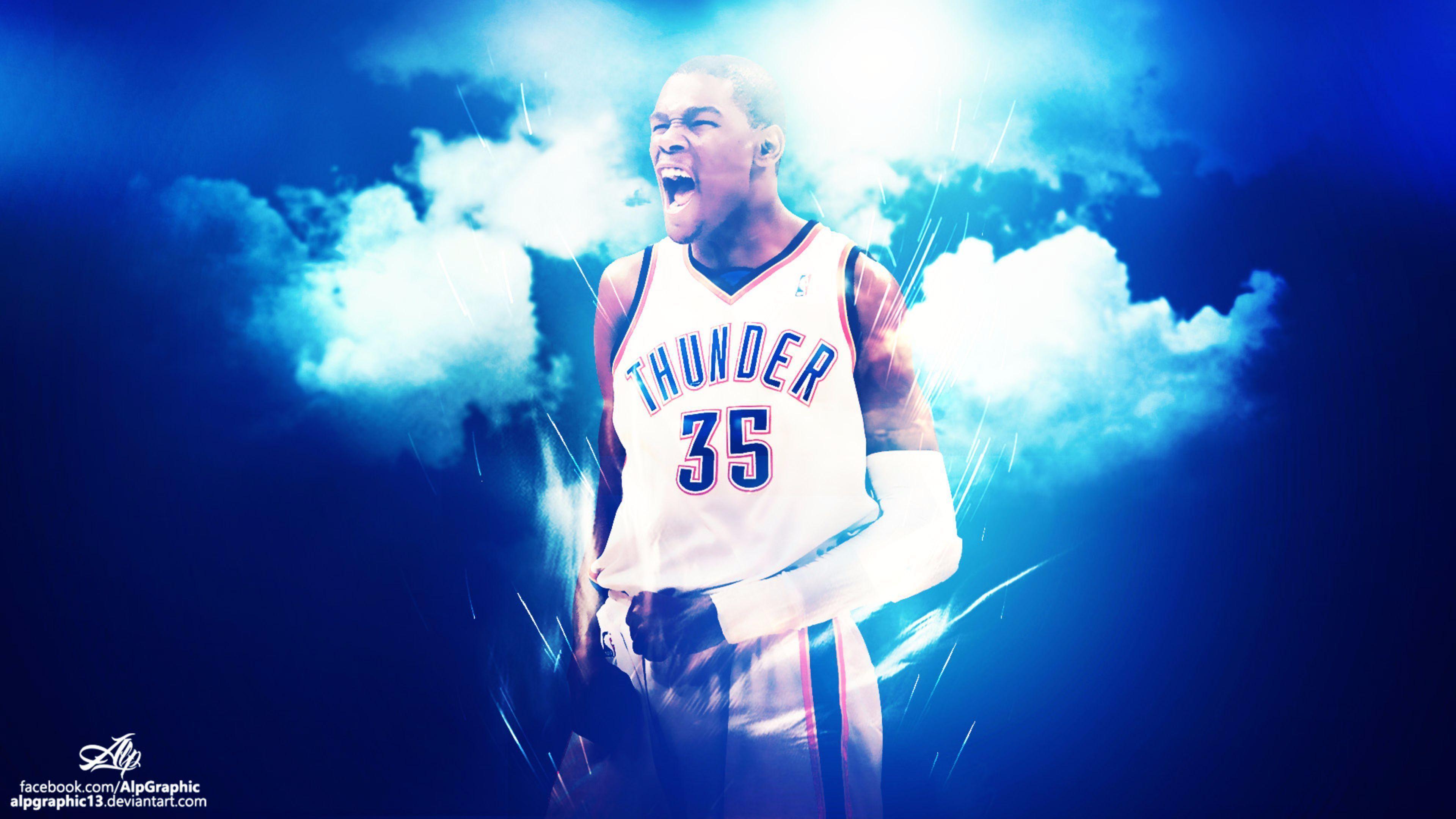 Blue Thunder 2016 Kevin Durant 4K Wallpaper. Free 4K Wallpaper