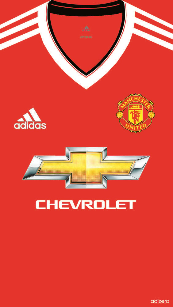 Manchester United Home Kit 2015 16 Iphone 5 5s 6 Wallpaper
