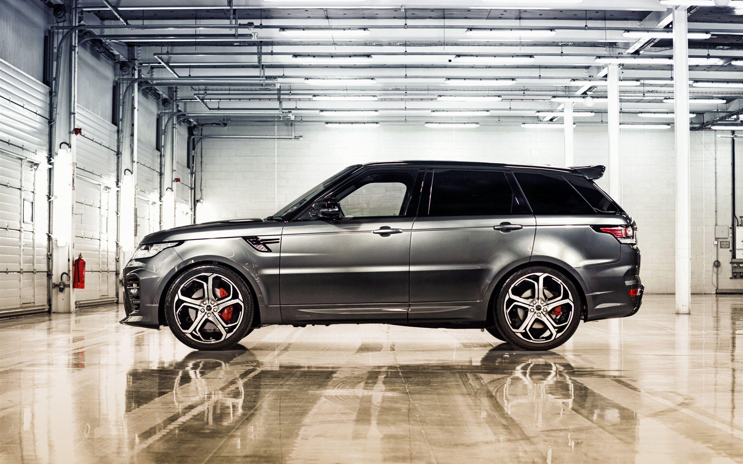 Range Rover sport silver SUV car side view wallpaper, 2014 HD