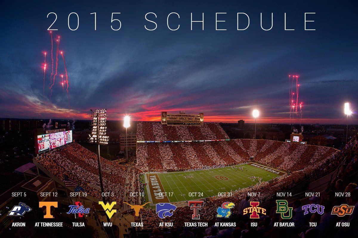 Revealed: 2015 Football Schedule