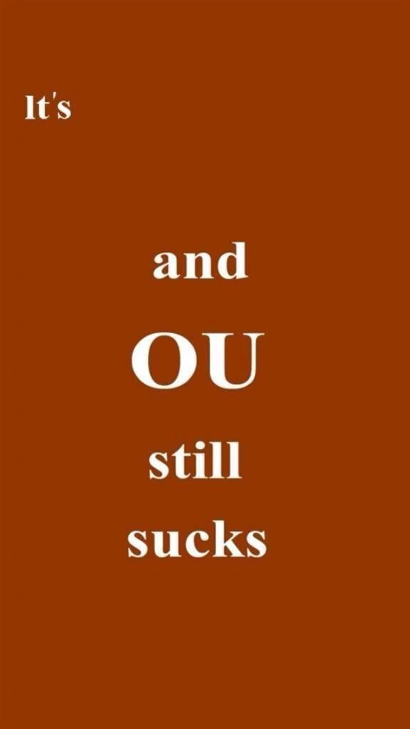 OU Sucks iPhone Wallpaper need this!