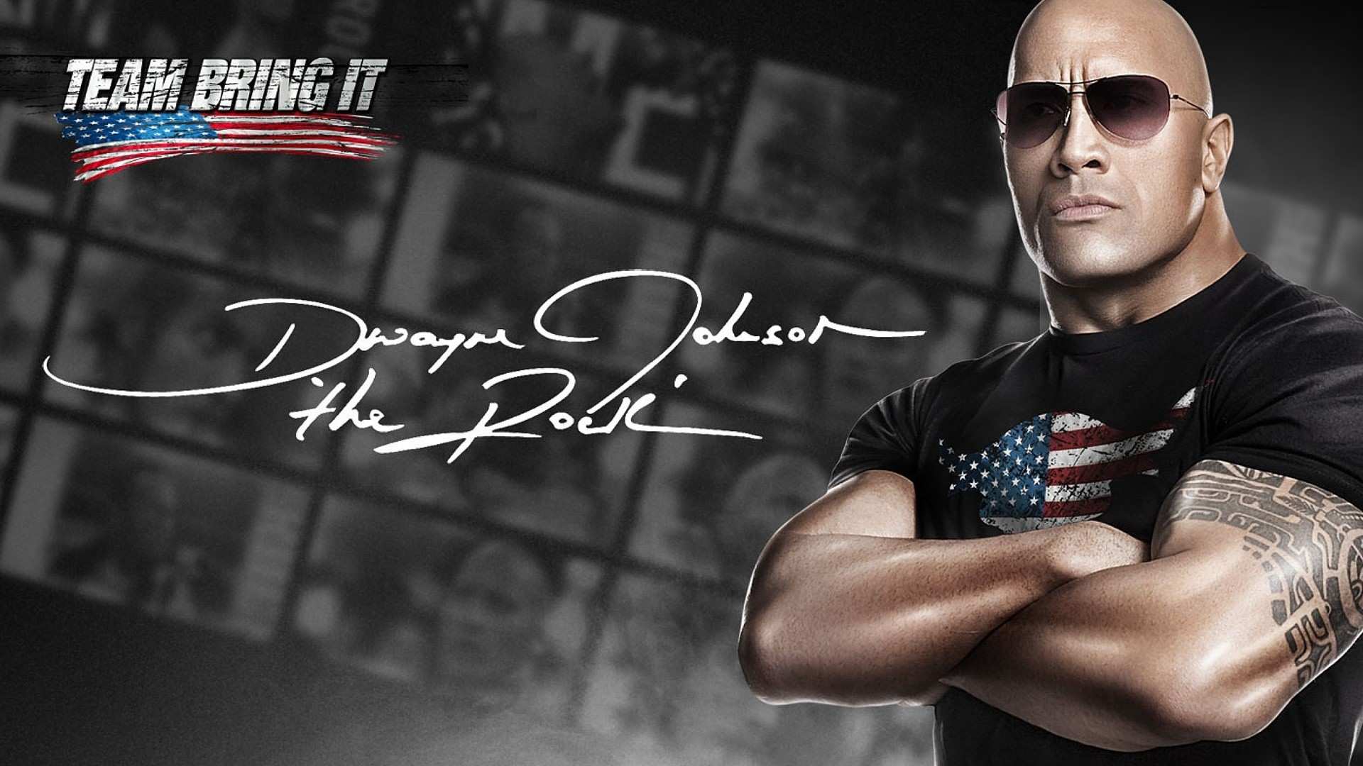 WWE The Rock Dwayne Johnson HD Wallpaper For Desktop