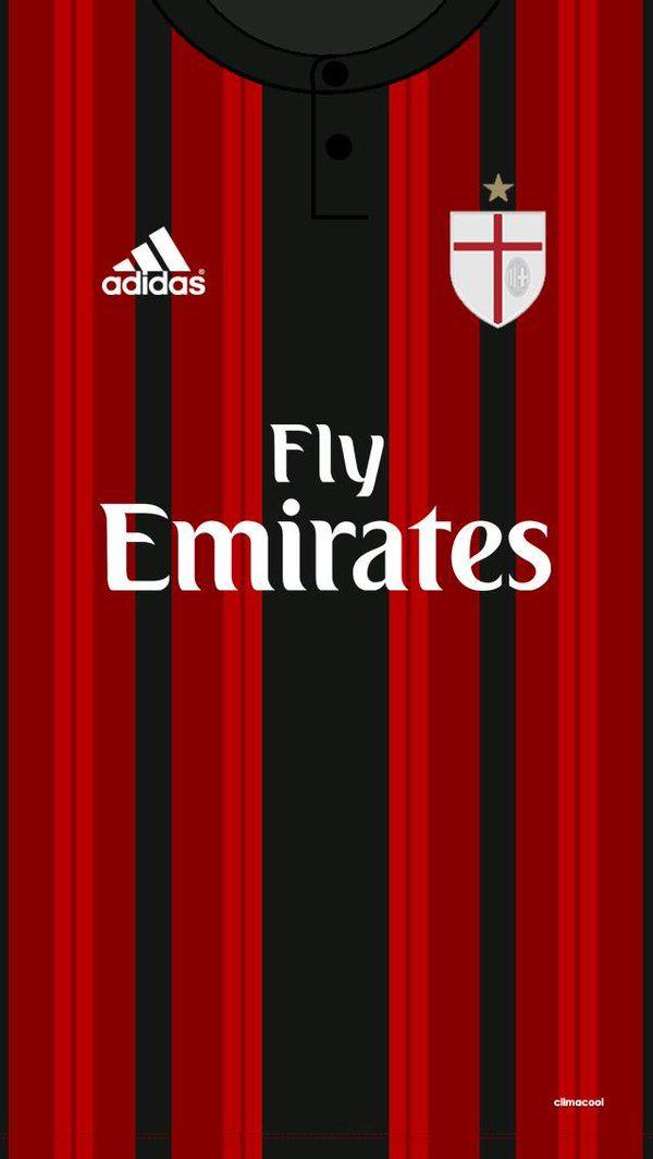 FX on Twitter: "AC Milan home kit wallpaper #Milano