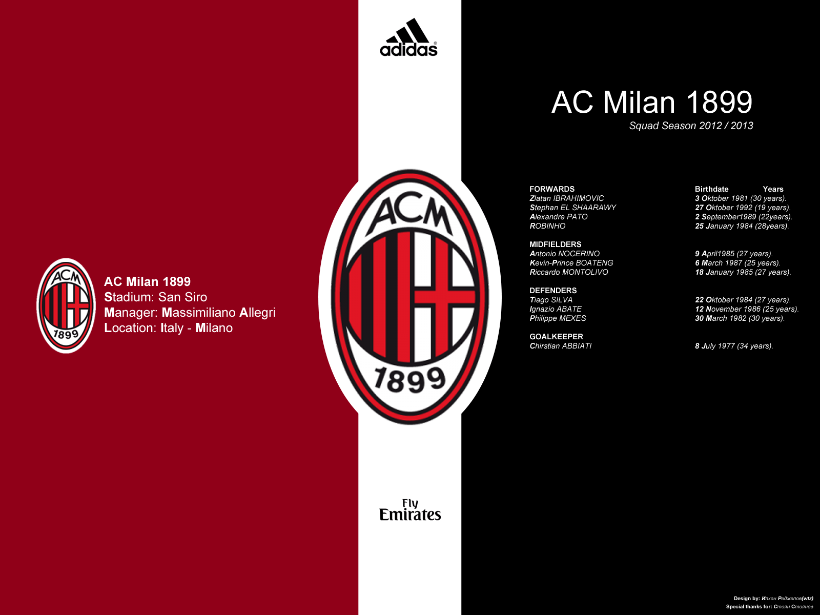 AC Milan Football Club Wallpaper. Football Wallpaper HD
