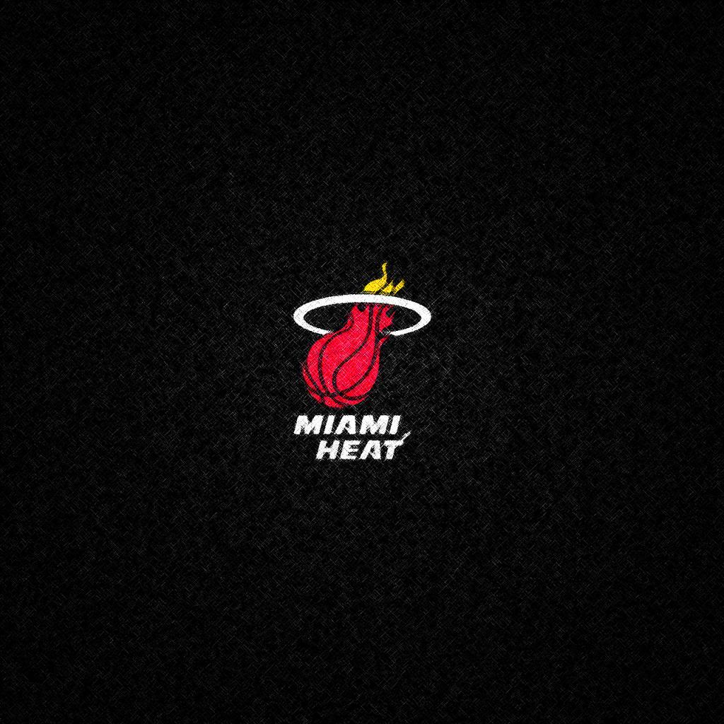 black Miami Heat Logo Wallpaper