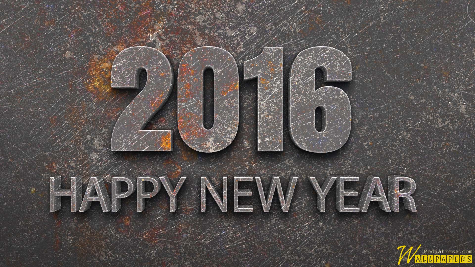 3D Iron New Year 2016 Wallpaper Free For Windo Wallpaper