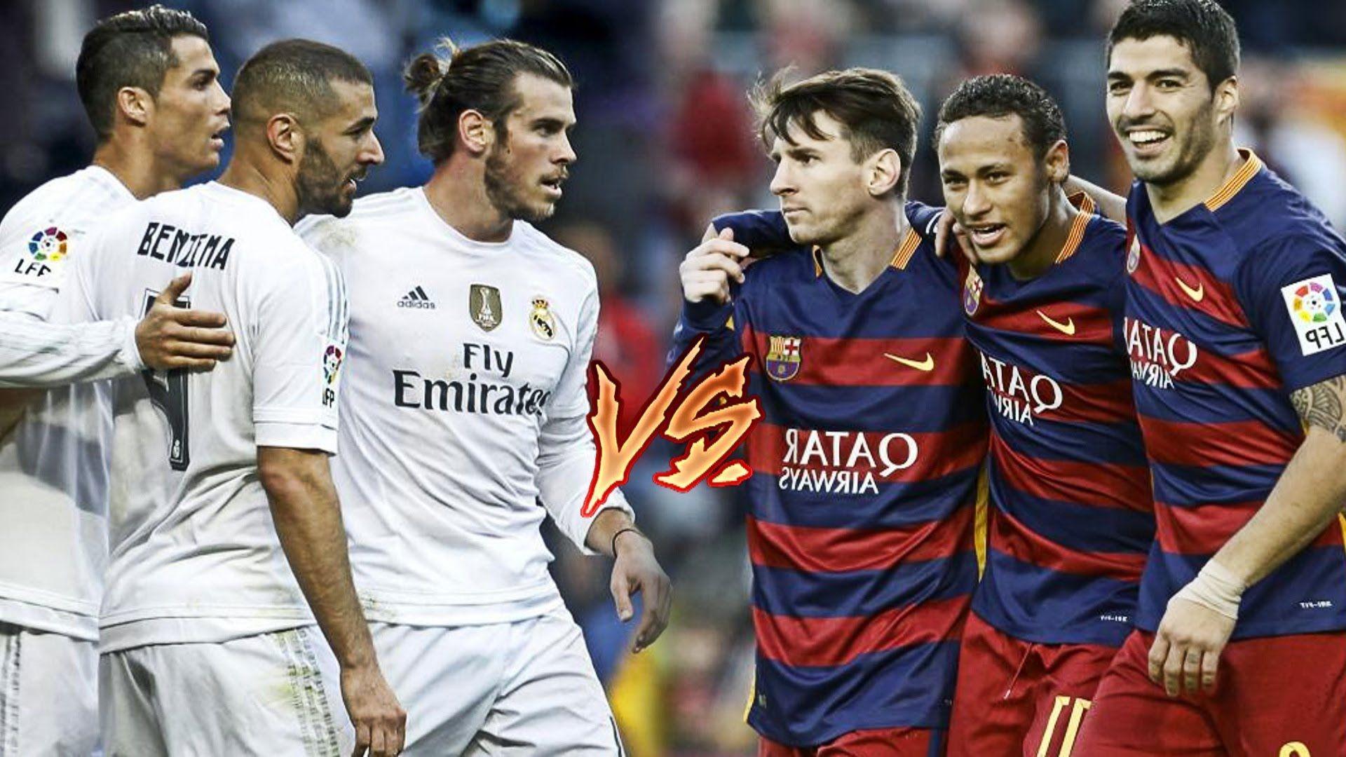 Bale, Benzema, C.Ronaldo vs Messi, Suarez, Neymar. BBC vs MSN