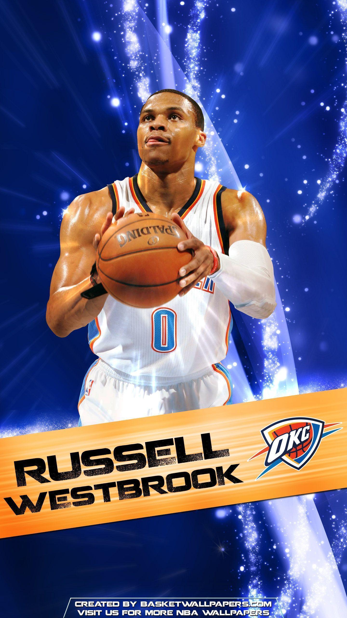 Russell Westbrook OKC Thunder 2016 Mobile Wallpaper. Basketball