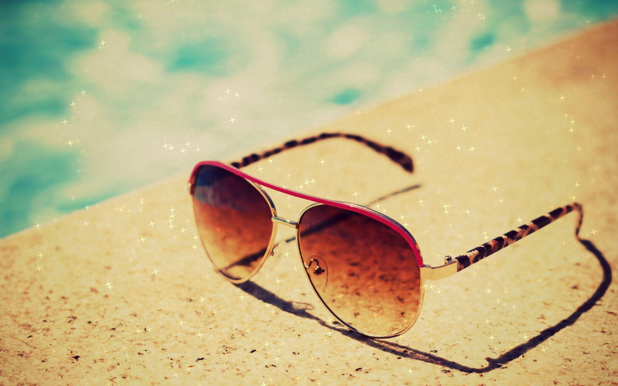 Sunglasses, summer, glitter wallpaper, Sunglasses HD wallpaper