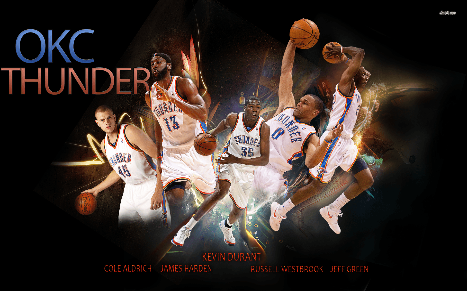 OKC Thunder Wallpaper WallDevil free HD desktop