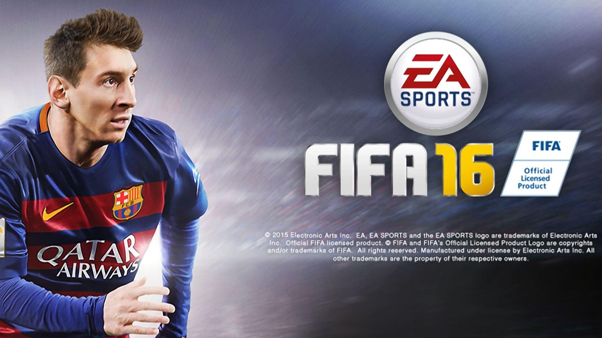Download 1920x1080 FIFA 16 Leo Messi 2016 Official Cover Poster
