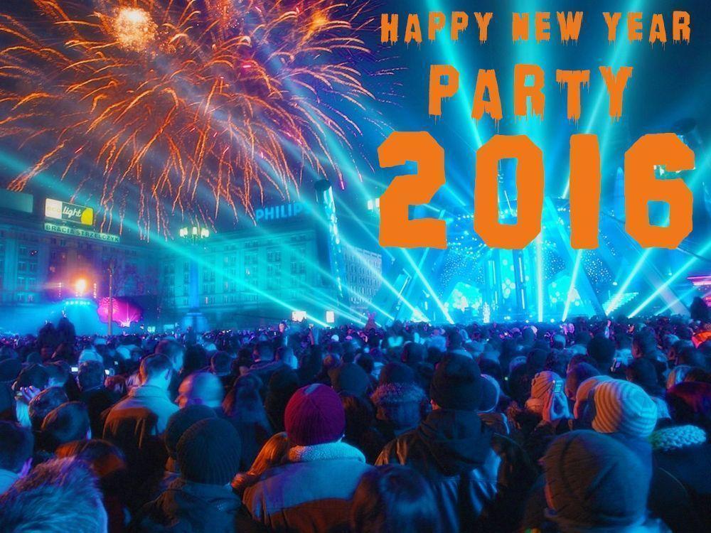 New Year Party 2016 Fireworks And DJ Party Wallpaper