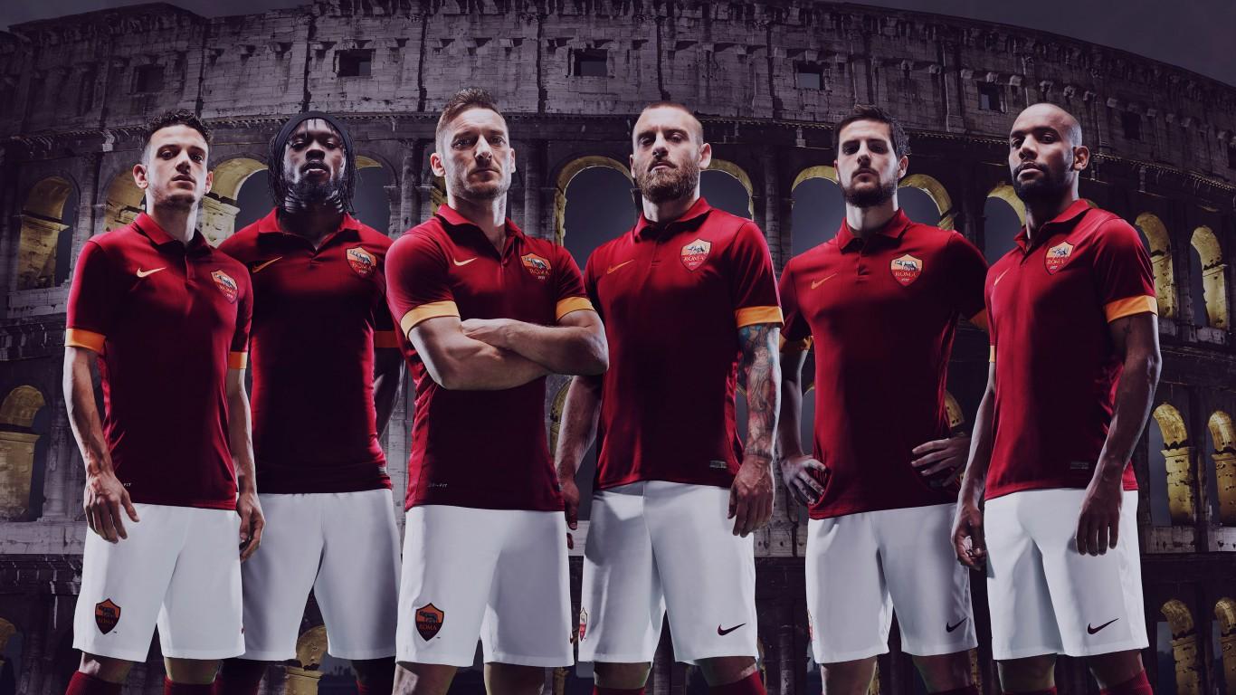 As Roma 2014 2015 Nike Jersey Home Kit Wallpaper Wide Or HD. HD