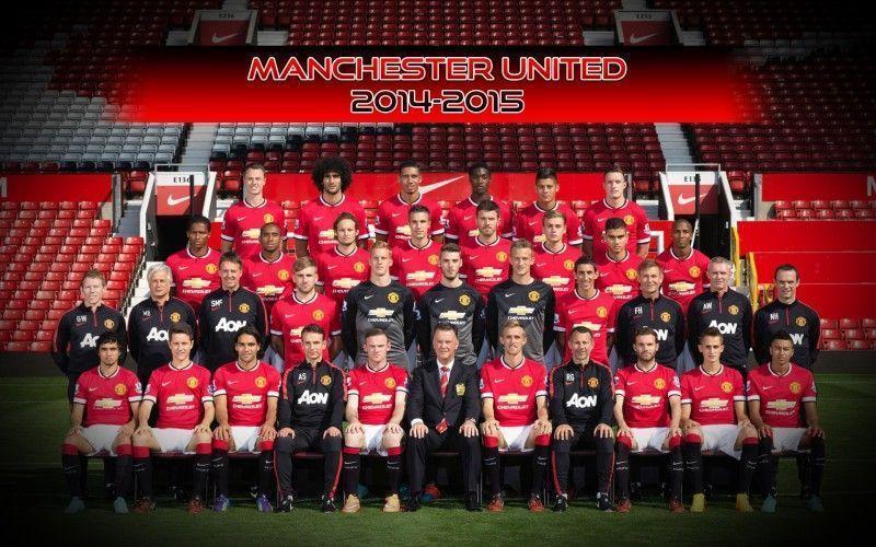 Manchester United 2014 2015 Squad Photo Wallpaper