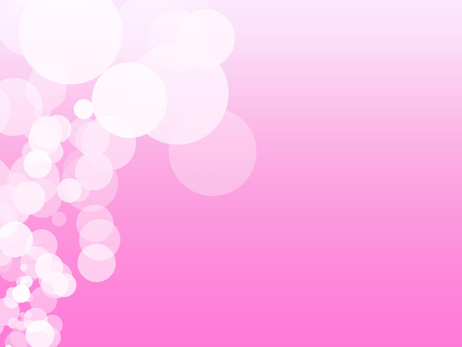 Free Bubbles On Pink Background For PowerPoint