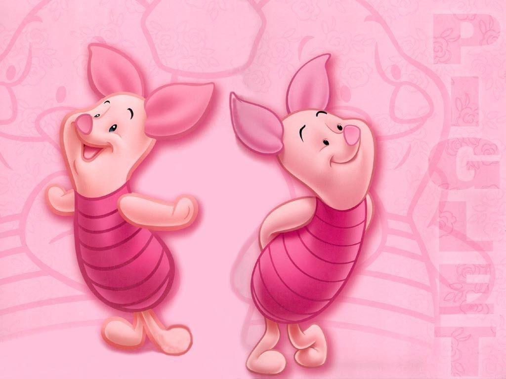 Free Piglet Cute Pink Background For PowerPoint PPT