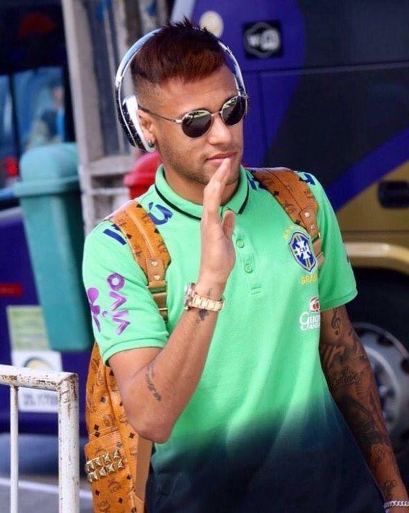 Neymar in Recife, Brazil, for the upcoming match between Brazil