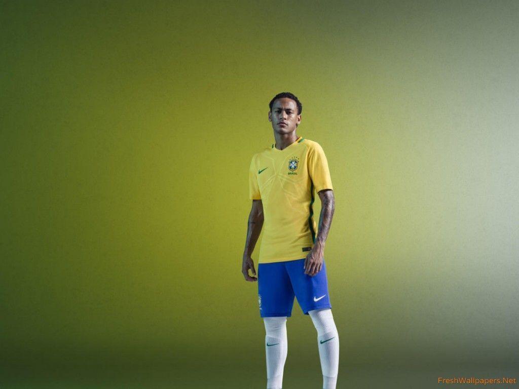 Neymar Jr Brazil 2016 Nike Home Kit Yellow wallpaper