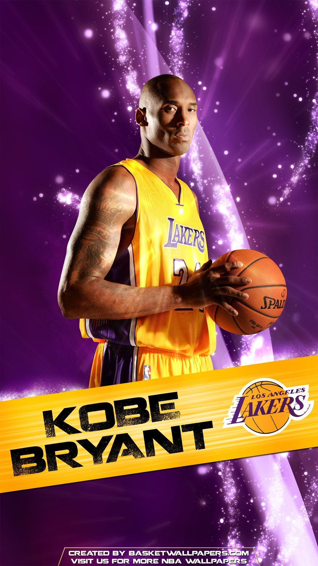 Kobe Bryant Los Angeles Lakers 2016 Mobile Wallpaper. Basketball