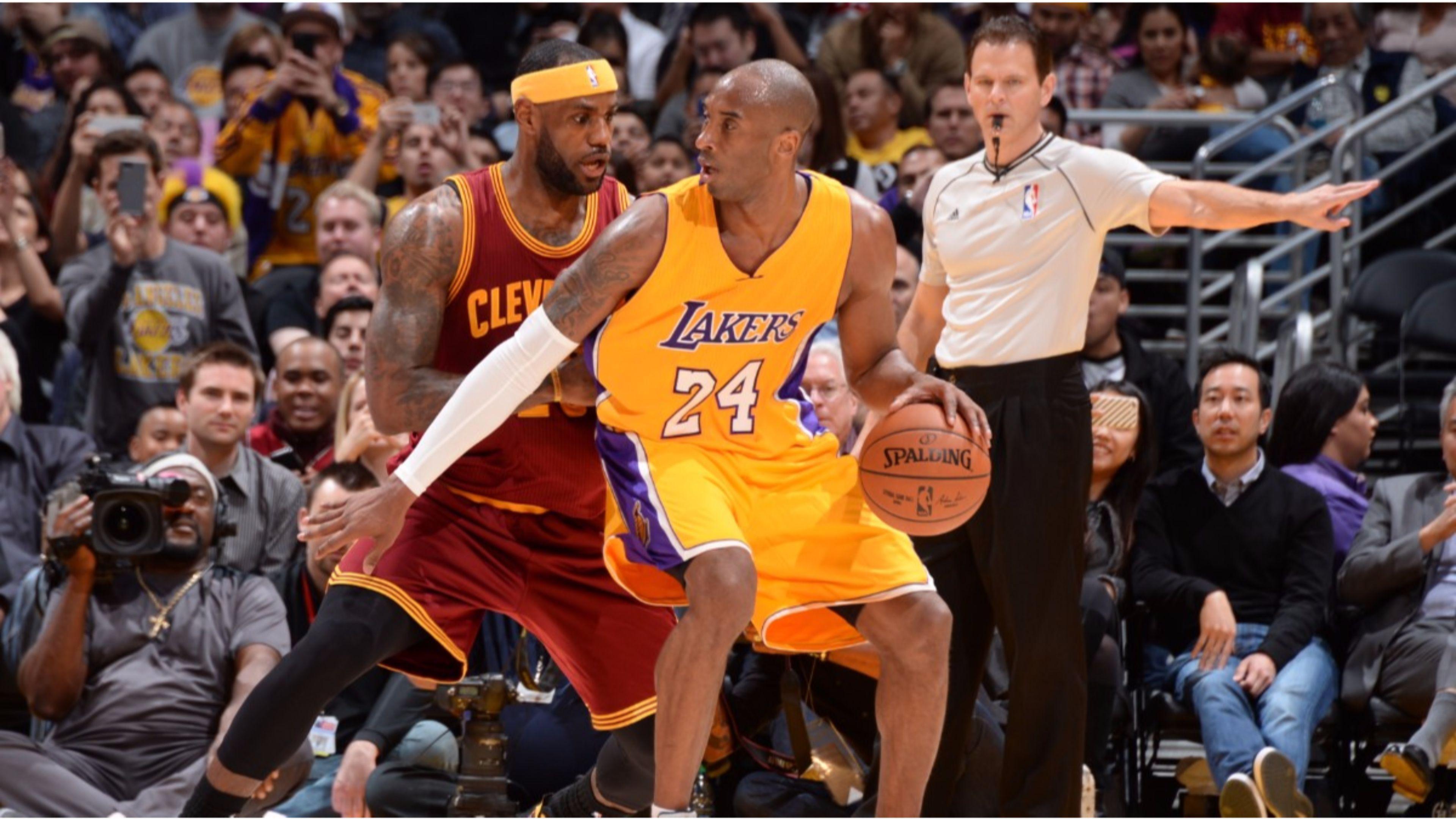 Lebron James vs La Lakers Kobe Bryant 4K Wallpaper. Free 4K Wallpaper
